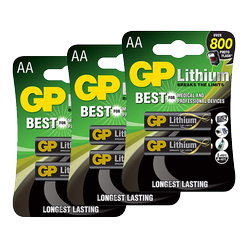 Lithiové baterie FR6 GP 2ks 3x