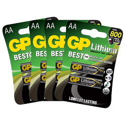 Lithiové baterie FR6 GP 2ks 4x